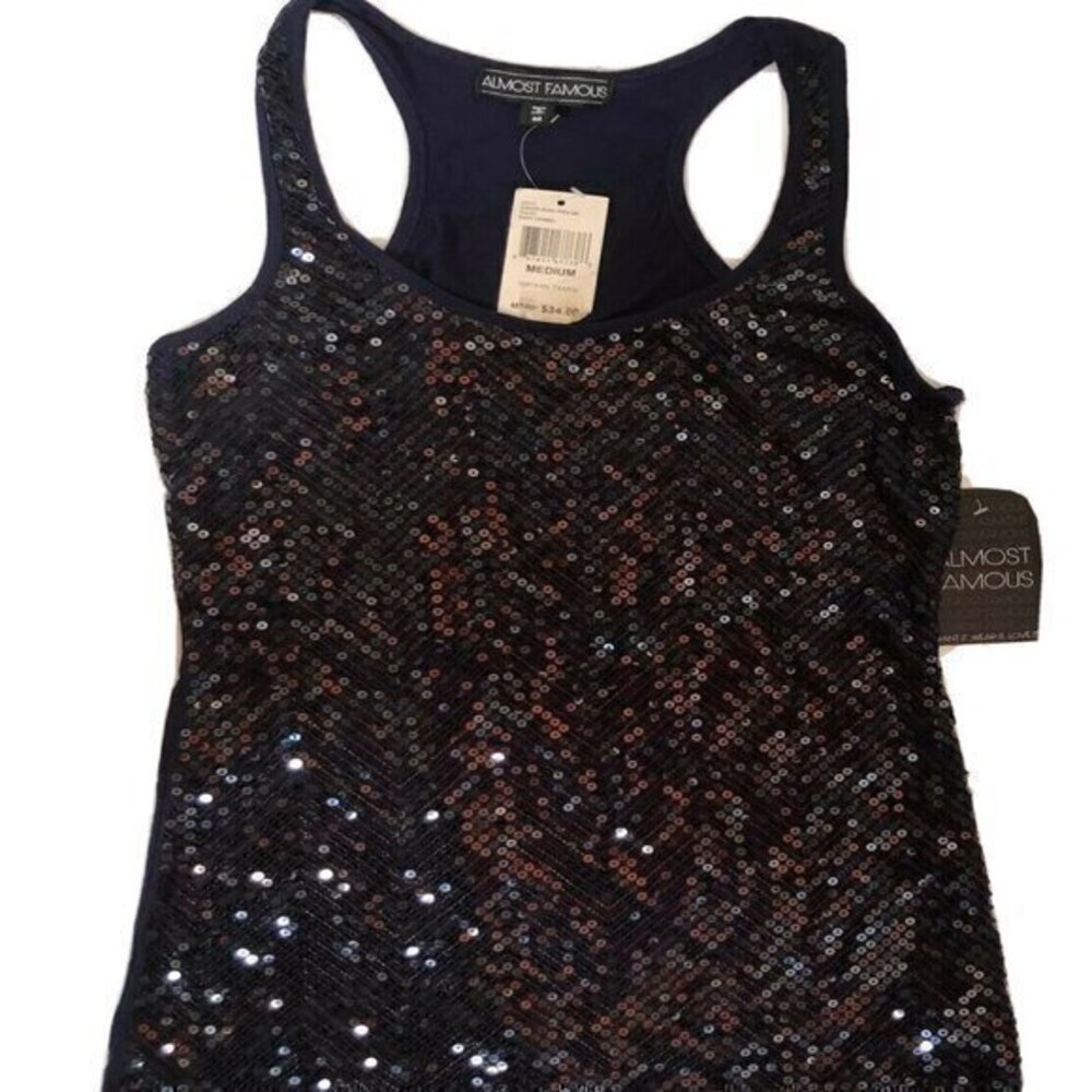 Almost Famous Sequins tank top Meduim embellished